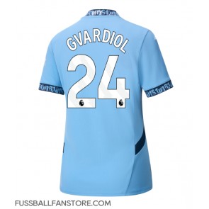 Manchester City Josko Gvardiol #24 Replik Heimtrikot Damen 2024-25 Kurzarm